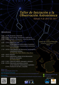 Taller de Iniciación a la Observación Astronómica | Agrupación Astronómica de Málaga - Sirio